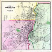 Pawtucket Village, Rhode Island State Atlas 1870